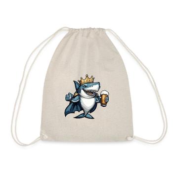 Bière de requin drôle - Sac de sport léger - nature - Devant