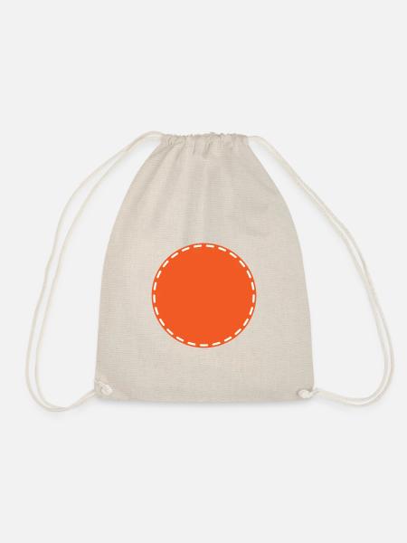 Circle Symbol Placeholder Blank - Drawstring Bag - nature