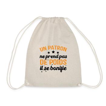 Un patron ne prend pas de poids, il se bonifie - Sac de sport léger - nature - Devant
