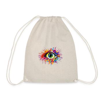 Colorful Artist Eye - Turnbeutel - Natur - Vorne