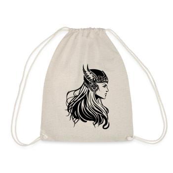 Viking Femme Guerrière Viking - Sac de sport léger - nature - Devant
