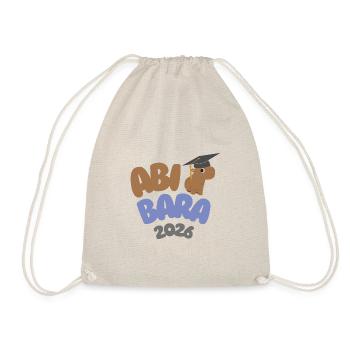 AbiBara 2026 – Chill until graduation - Drawstring Bag - nature - Front