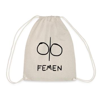 Femen symbol - Drawstring Bag - nature - Front