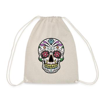 Mexicaines crâne Dia de los Muertos jour - Sac de sport léger - nature - Devant