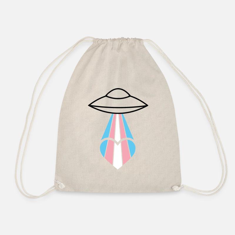 Trans Pride Ufo - Turnbeutel - Natur