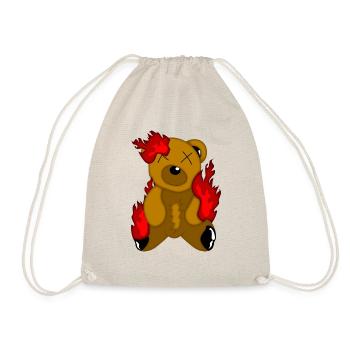 Teddy Fire - Drawstring Bag - nature - Front