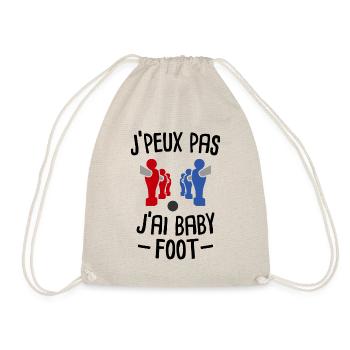 J'peux pas j'ai baby foot - Sac de sport léger - nature - Devant