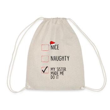 Gentil coquin ma sœur m’a fait le faire - Sac de sport léger - nature - Devant