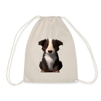 Hundeliebhaber Border Collie Hundehalter Hunde - Turnbeutel - Natur - Vorne