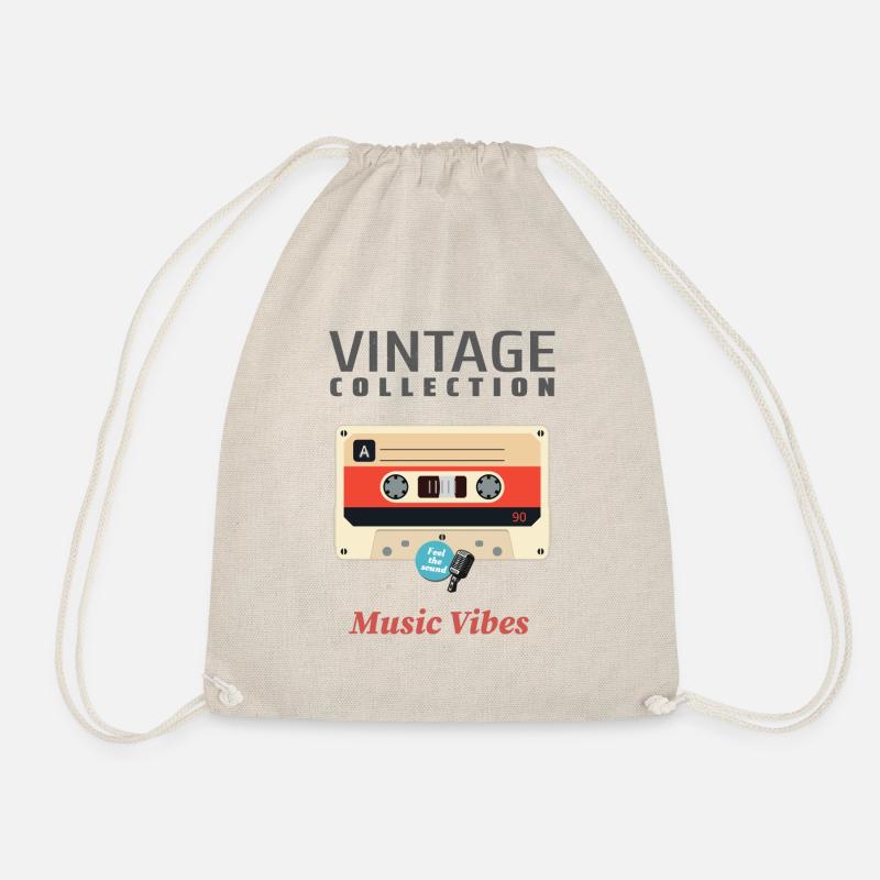 Vintage 4 Graphics - Drawstring Bag - nature