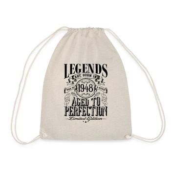 Vintage Né(e) un mois de 1948 anniversaire - Sac de sport léger - nature - Devant