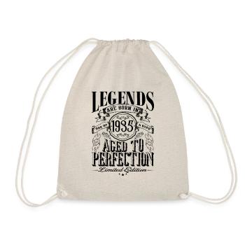 Vintage Born One Month 1935 Birthday - Drawstring Bag - nature - Front