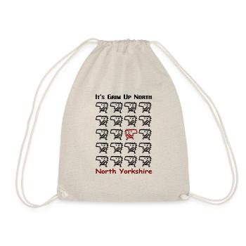 Grim Groupe - Drawstring Bag - nature - Front