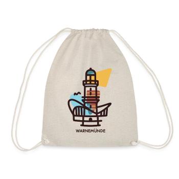 Warnemünde Smart Logo - Turnbeutel - Natur - Vorne