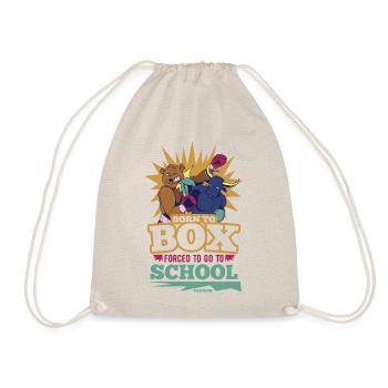 Born To Box forcé d’aller à l’école - Sac de sport léger - nature - Devant