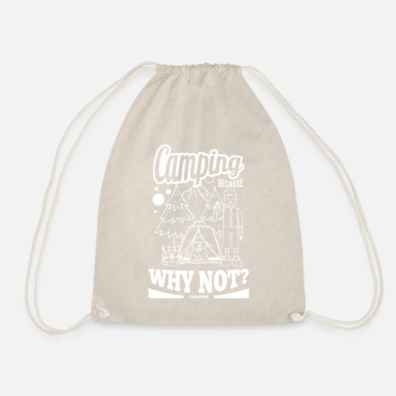 Camping Camping Holiday Tent Gift - Drawstring Bag - nature