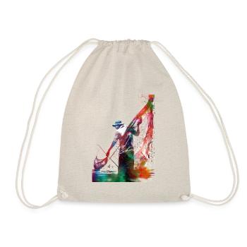 Fishing sport art #fishing - Drawstring Bag - nature - Front