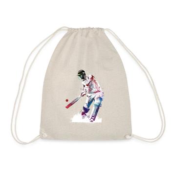 Cricket-Sportkunst #cricket - Turnbeutel - Natur - Vorne