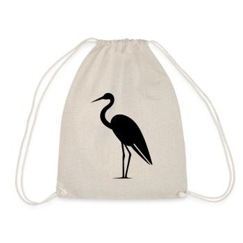 Simple Little Stork - Drawstring Bag - nature - Front