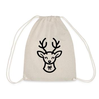 Weihnachtsrentiere - Turnbeutel - Natur - Vorne