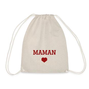 Maman cœur - Sac de sport léger - nature - Devant