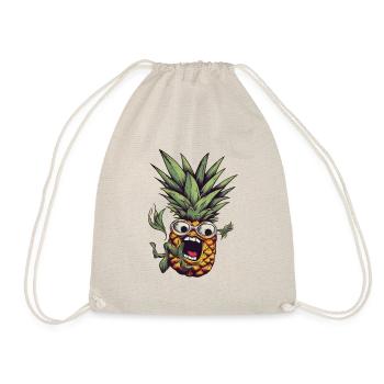 Ananas ringard tombant avec des lunettes - Sac de sport léger - nature - Devant