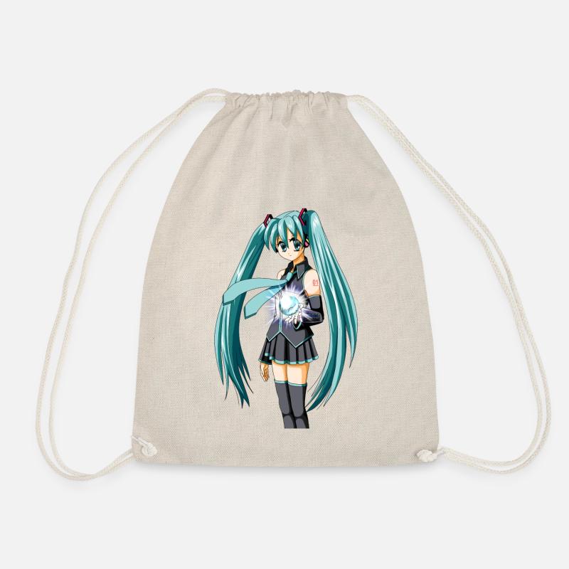Miku. Manga / Anime süßes Mädchen - Turnbeutel - Natur
