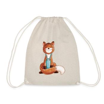 Fox - Drawstring Bag - nature - Front