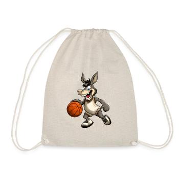 Joueur de basket-ball âne - Sac de sport léger - nature - Devant
