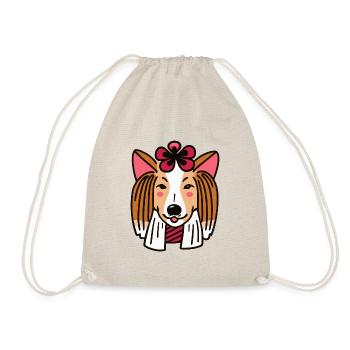 Collie Dog Cadeau Japonais - Sac de sport léger - nature - Devant