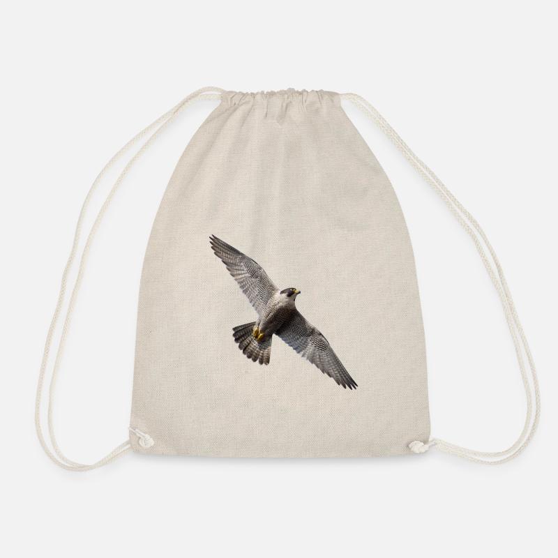 Peregrine falcon - Drawstring Bag - nature