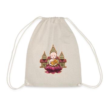 Cambodge Temple Khmer Vintage Palmiers I Cadeau - Sac de sport léger - nature - Devant