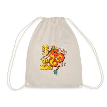Chinese New Year Dragon China Asian I Gift - Drawstring Bag - nature - Front