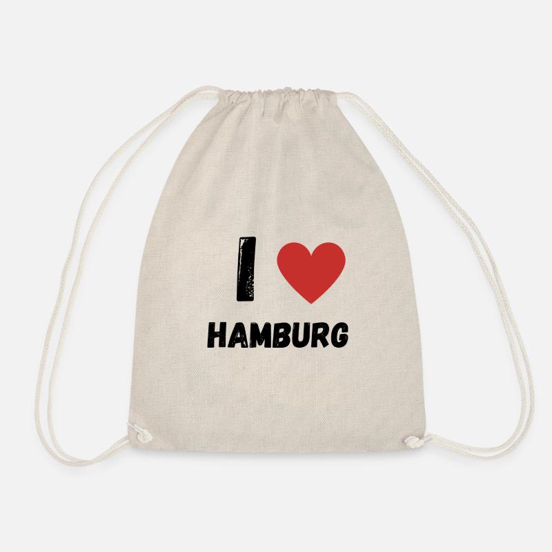 I Love Hamburg - Turnbeutel - Natur