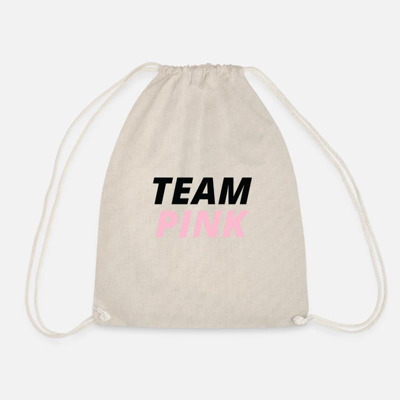 Team Pink - Turnbeutel - Natur