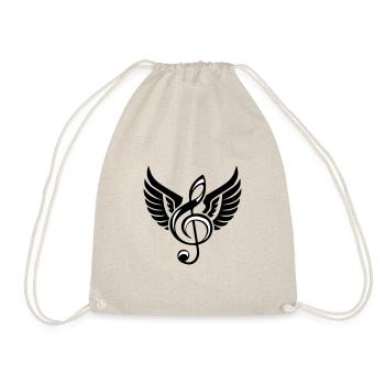 Clef Wings Symbol - Drawstring Bag - nature - Front