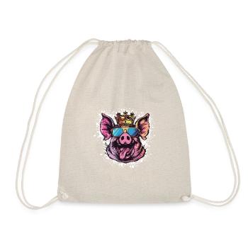 Bande dessinée de cochon - Sac de sport léger - nature - Devant