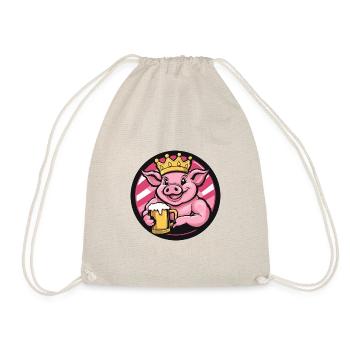 Pork Beer Comic - Drawstring Bag - nature - Front