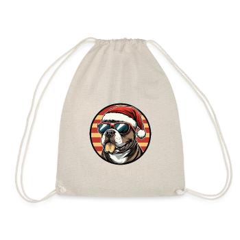 Pit Dog Terrier Noël Noël - Sac de sport léger - nature - Devant