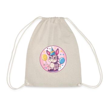 Bande dessinée d’anniversaire d’âne - Sac de sport léger - nature - Devant