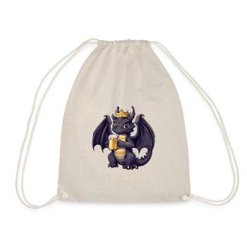 Dragon Beer Funny - Drawstring Bag - nature - Front