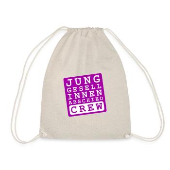 Junggesellinnenabschied Crew Braut - Turnbeutel - Natur - Vorne