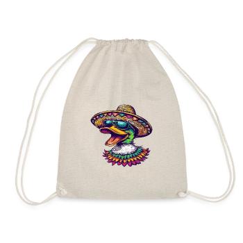Duck Funny Sombrero - Drawstring Bag - nature - Front