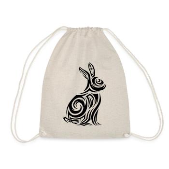 Tatouage tribal de lapin - Sac de sport léger - nature - Devant