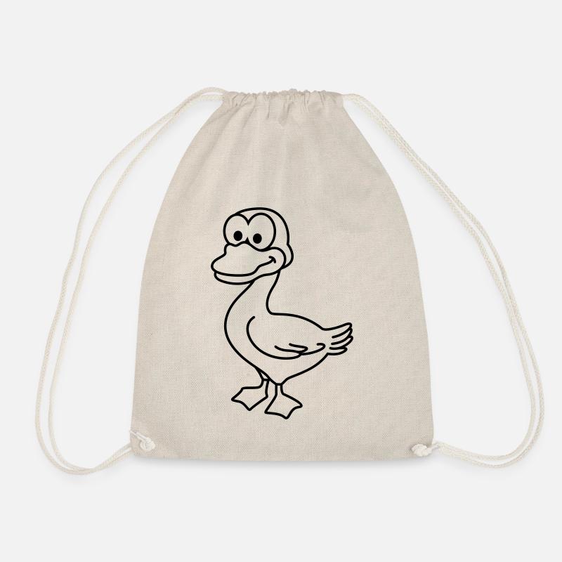 Ente Comic Tier - Turnbeutel - Natur