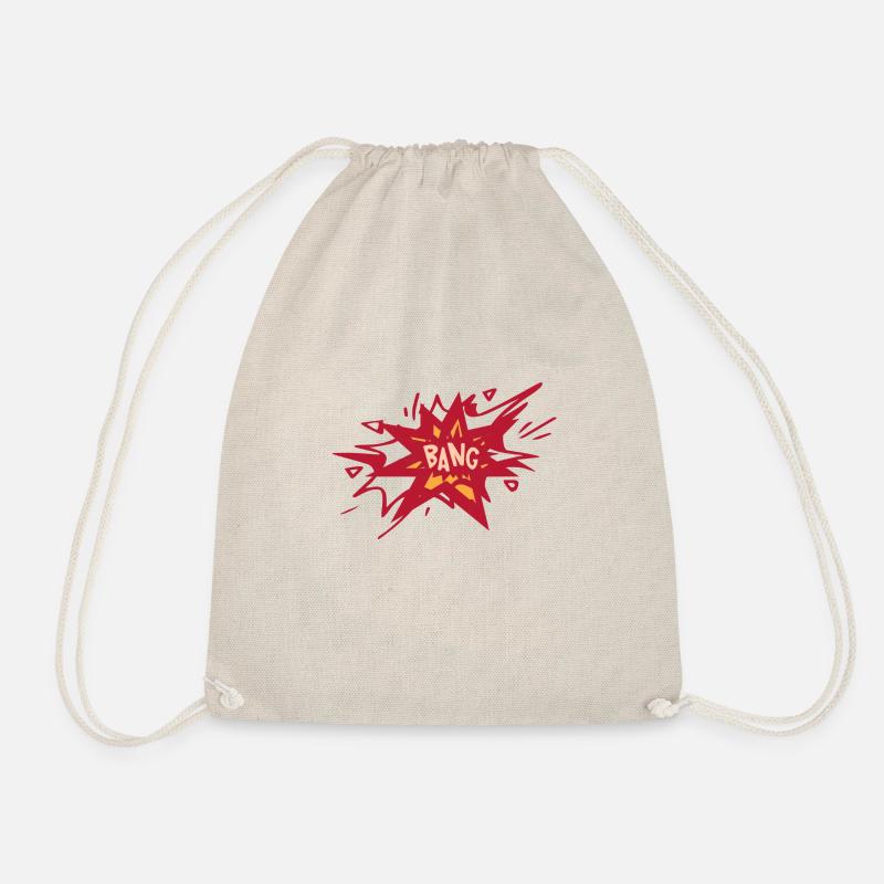 Comic Bang - Drawstring Bag - nature