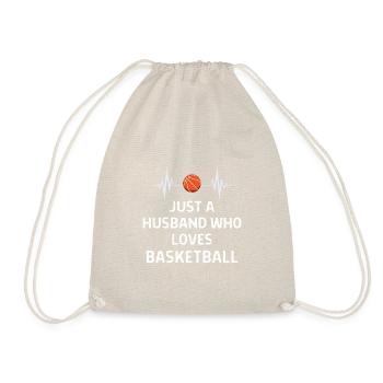 Basketball Spieler Basketballer Sprüche Geschenk - Turnbeutel - Natur - Vorne