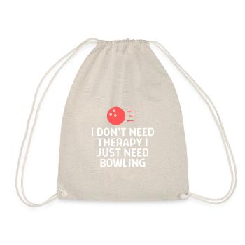 Bowling Dictons Bowling Bowler Skittles Cadeau - Sac de sport léger - nature - Devant
