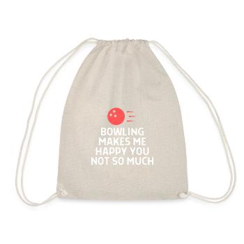 Bowling Dictons Bowling Bowler Skittles Cadeau - Sac de sport léger - nature - Devant