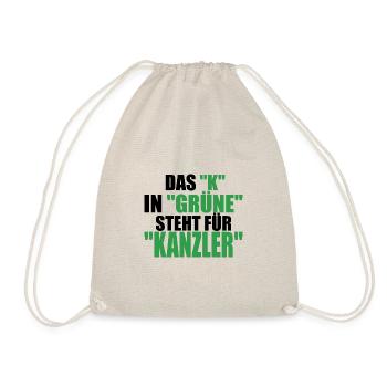 Witze Grüne Grünen Partei Öko Sprüche Klima Co2 - Turnbeutel - Natur - Vorne